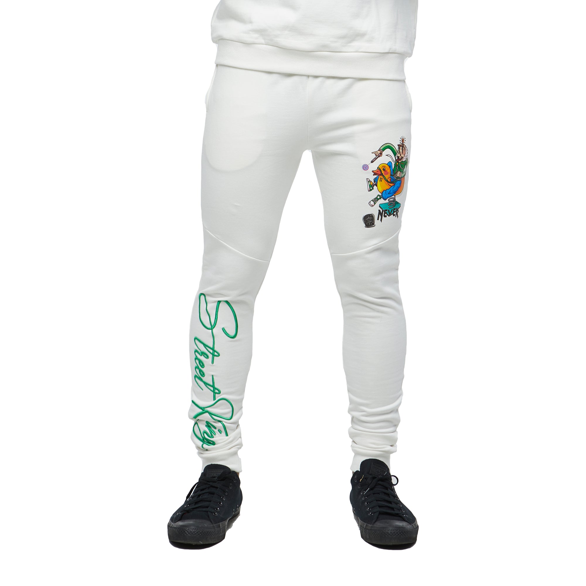 Premium Street King Jogger Pants (White)