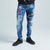 Premium Embroidered Skinny Jean (Medium Blue)