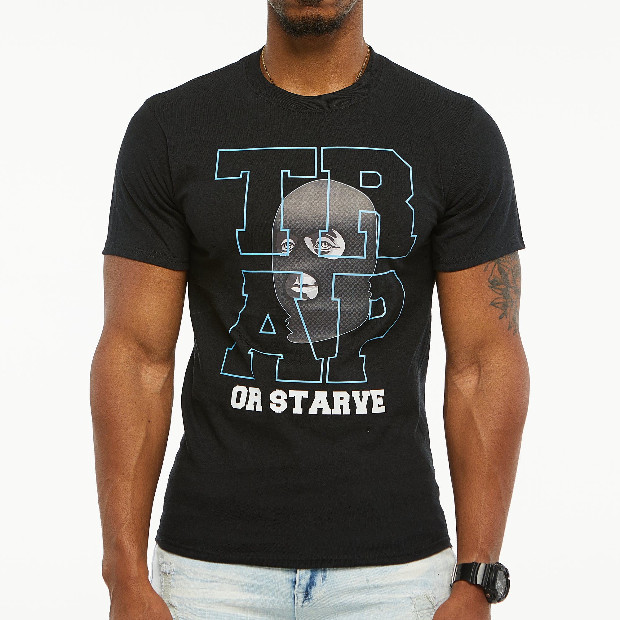 Trap or Starve Tee (Black)