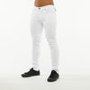 Premium Basic Skinny Jeans w/Knee Cuts (White)