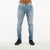Premium Basic Skinny Jeans w/Knee Cuts (Light Blue)