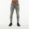 Premium Basic Distressed Skinny Jeans (Grey)