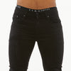 Premium Basic Distressed Skinny Jeans (Jet Black)