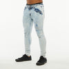 Premium Basic Distressed Skinny Jeans (Ice Blue)