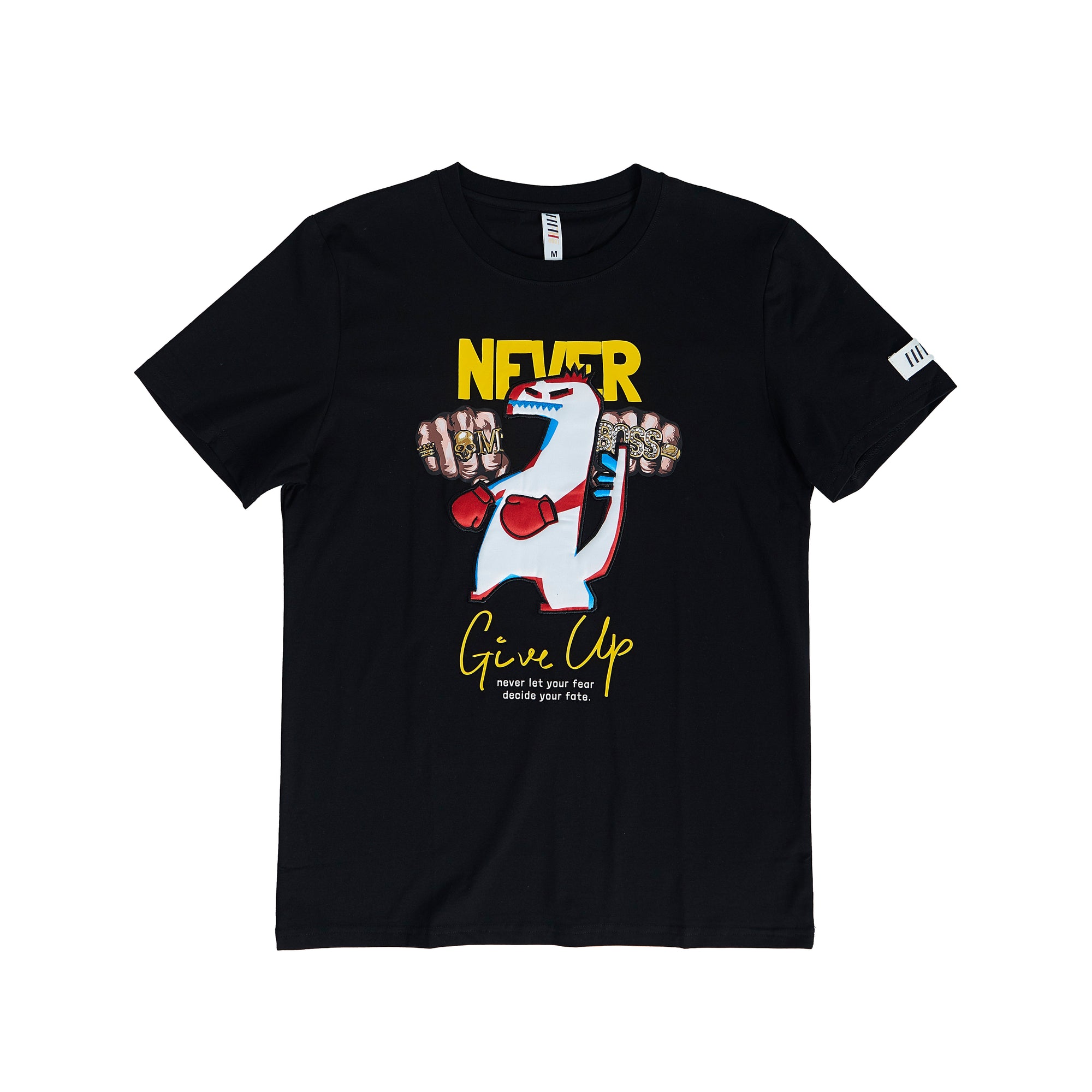 Never Give Up Tee (Black)