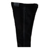 Premium Striped Moto Jean Pants (Black/Black)