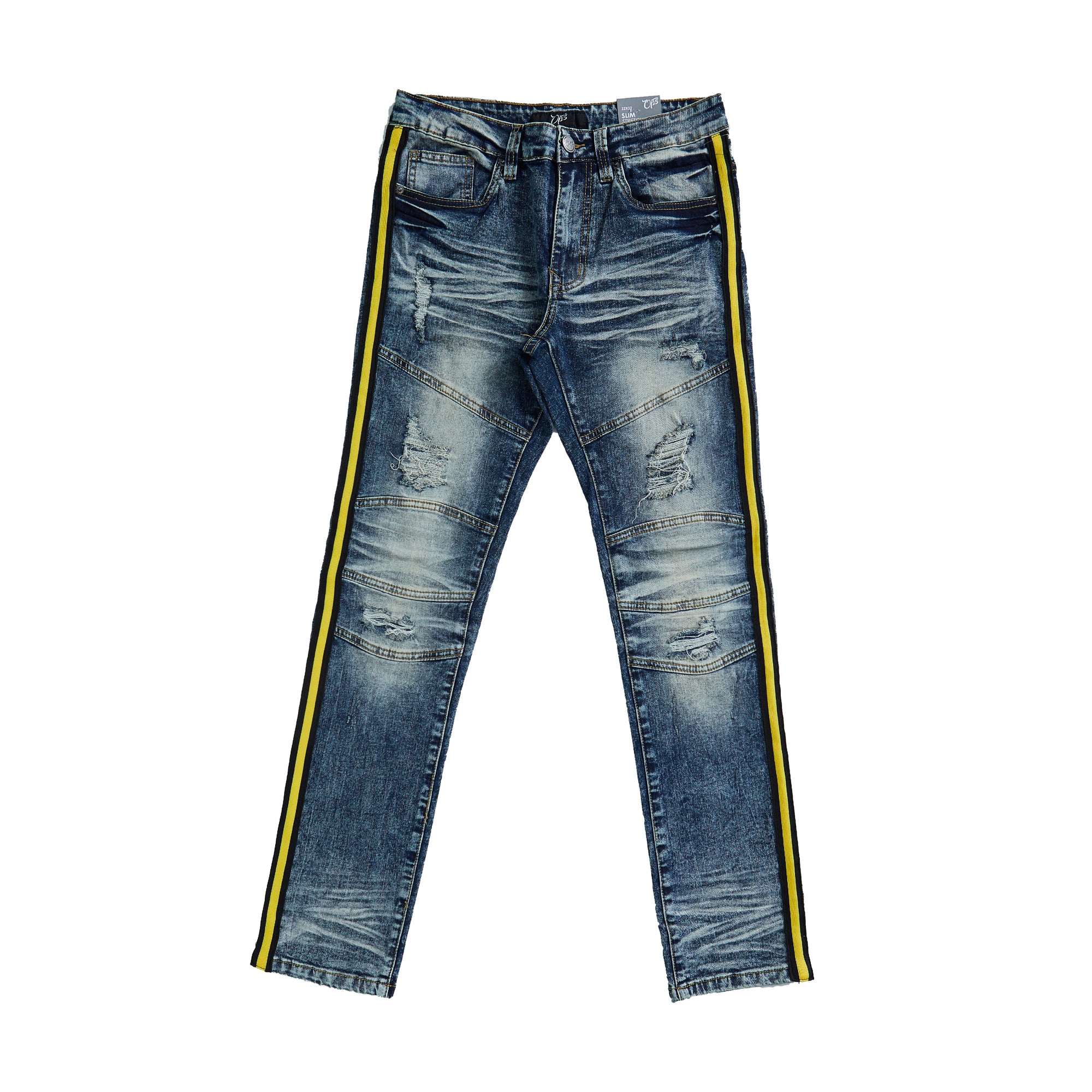 Premium Striped Jean (Vintage/Gold)