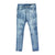 Premium Jeans w/ Side Pocket (Ice Blue)
