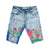 Premium Summer Vibes Denim Shorts (Ice Blue)