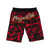 Rhinestone Camouflage Shorts (Red Camo)