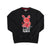Lucky Charm Embroidered Sweatshirt (Black/Red)