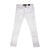 Basic Twill Ripped Jean Pants (White)