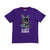 Lucky Charm Embroidered Tee (Purple/Black)